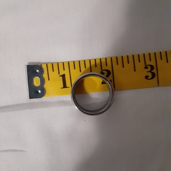 Two Tone Tungsten Carbide Men's Wedding Band, Size; 10.5, Engraved; I Love You - Picture 10 of 15